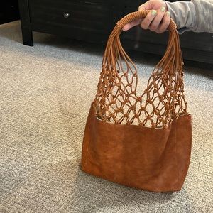 JEN & CO Sable Nautical Knot Net HOBO Bag Set